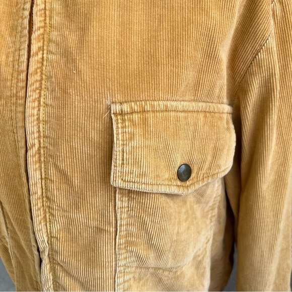THE MAN By McGREGOR Yellow Corduroy Zip Up Jacket Size 42 - Picture 4 of 6